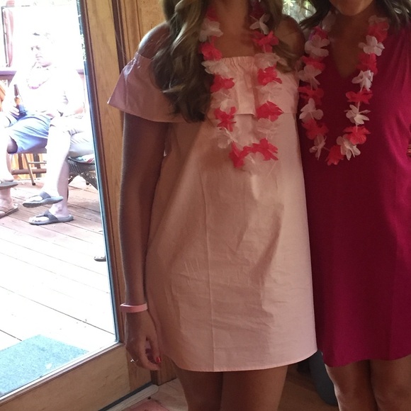 Light pink off the shoulder mini dress - Picture 5 of 5